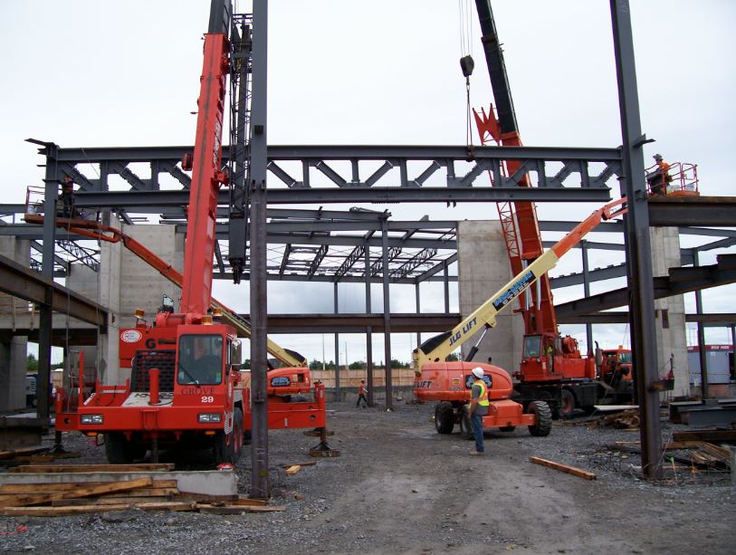 Algonquin college Center of Excellence 2 Domi-Nation Steel Erectors Steel Building Erecting